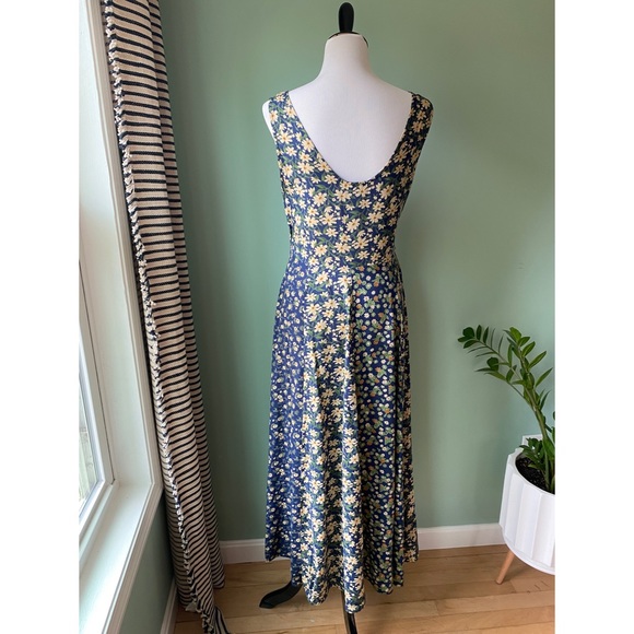 Vintage Aeropostale Y2K 90s flower power Hippie Maxi Dress Floral Dainty Floral - Picture 5 of 5